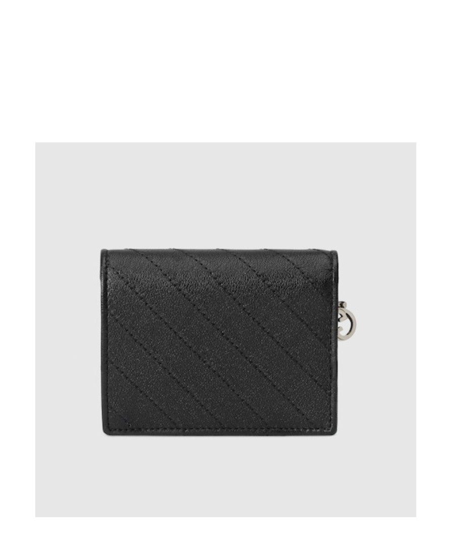 Gucci Blondie Interlocking G Leather Wallet In Black