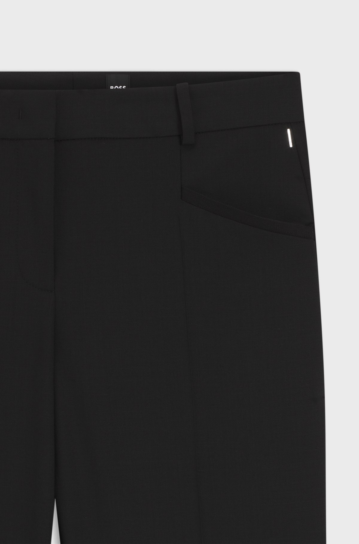Hugo Boss Tailored Trousers In Black