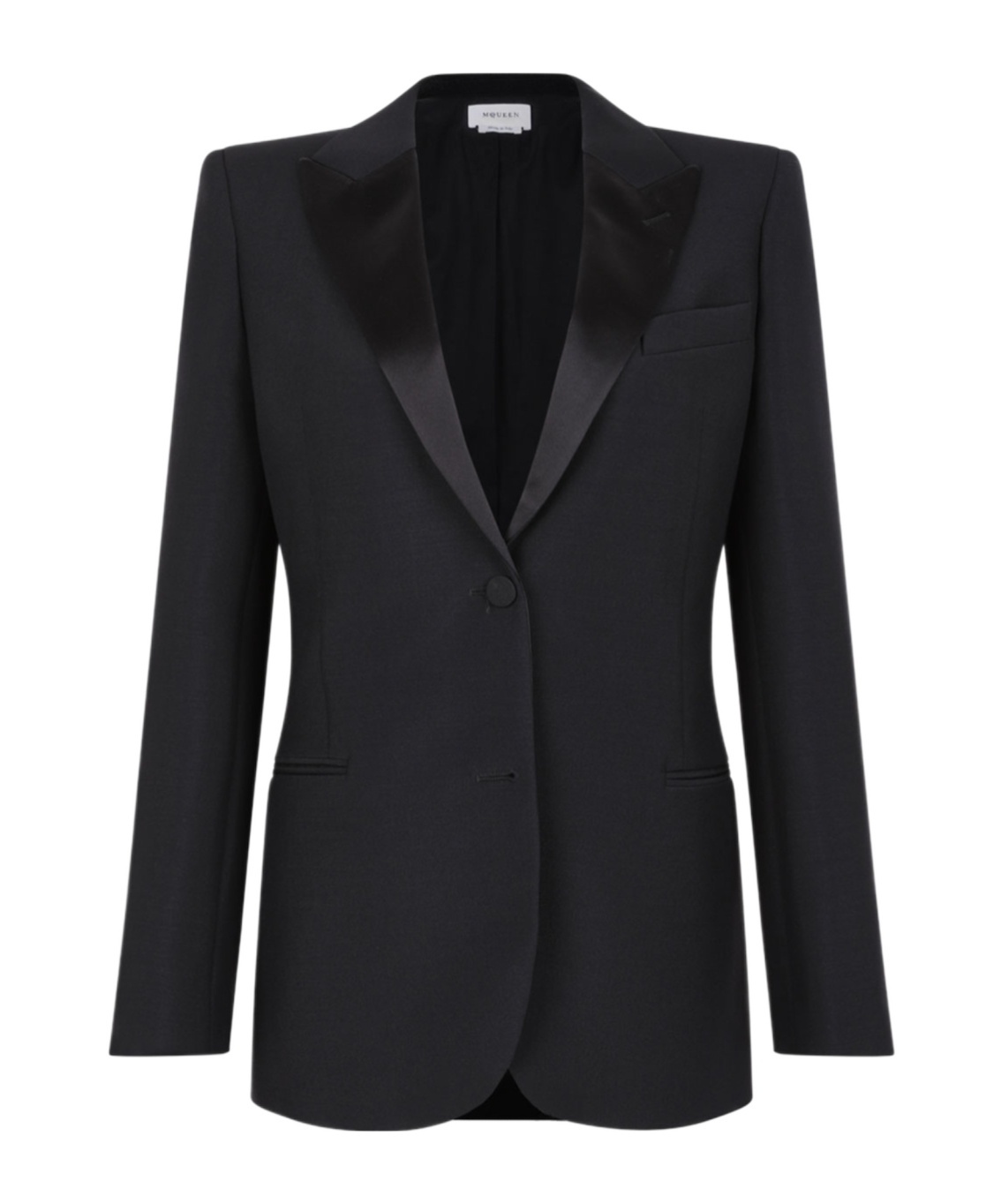 Alexander Mcqueen Single Breasted Tailored Blazer In Black