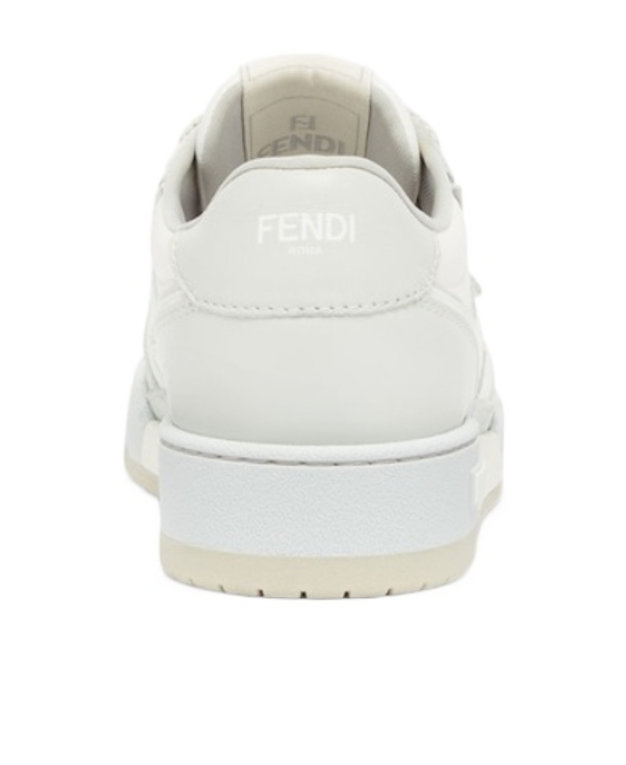 Fendi Match Platform Logo Sneakers In White