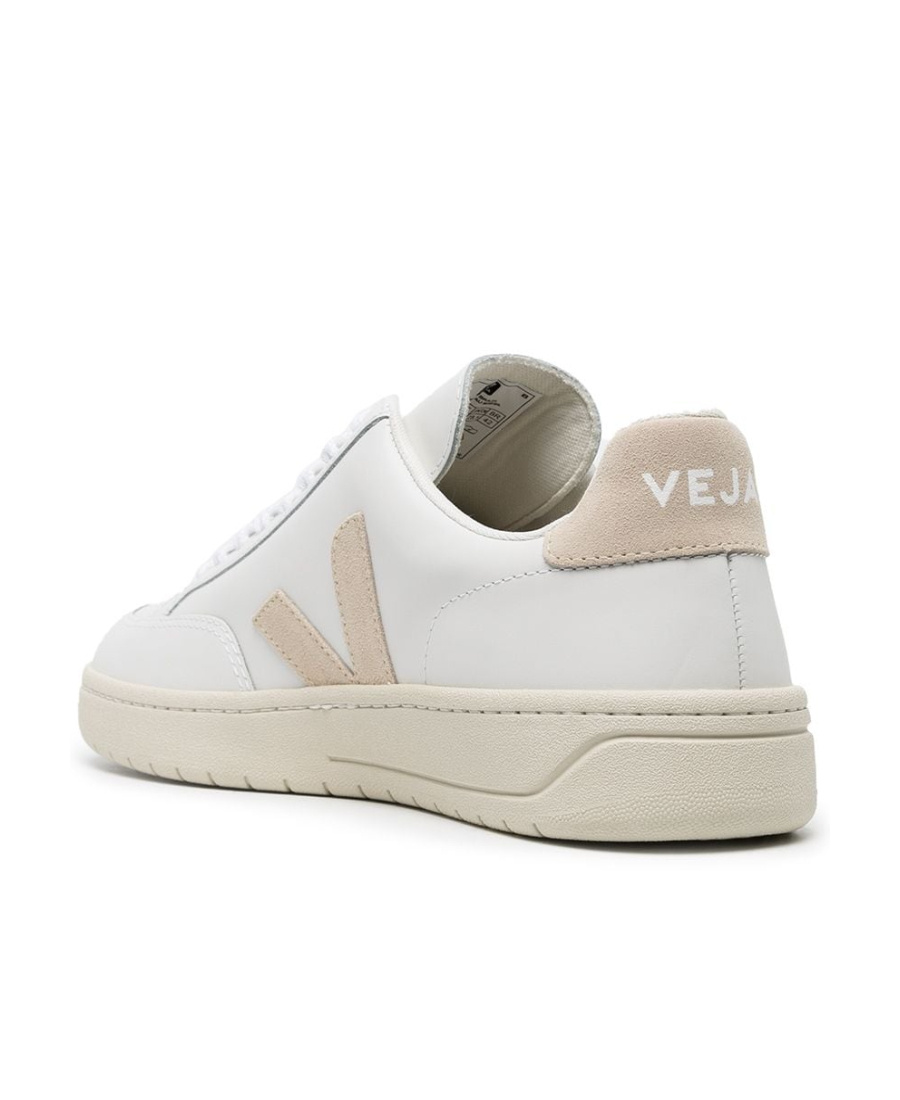 Veja V-12 Leather Sneakers In White