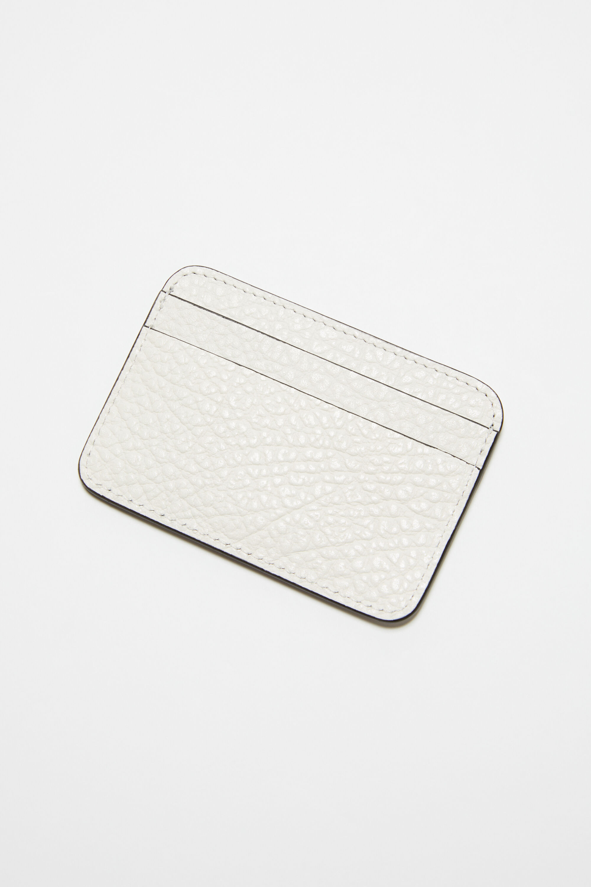 ACNE STUDIOS LOGO EMBOSSED LEATHER CARDHOLDER