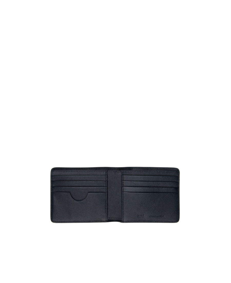 Ami Alexandre Mattiussi Logo-plaque Leather Wallet In Black