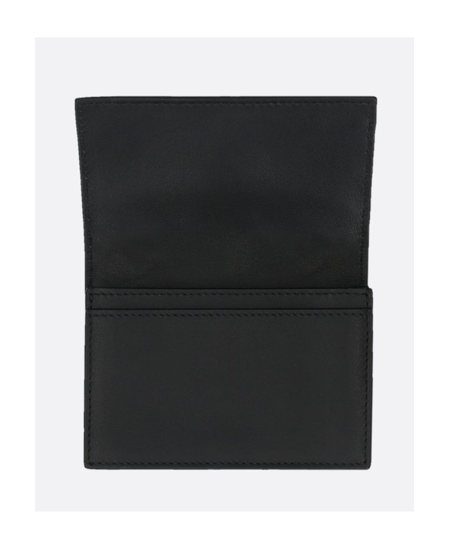 Bottega Veneta Intrecciato Folding Wallet In Black