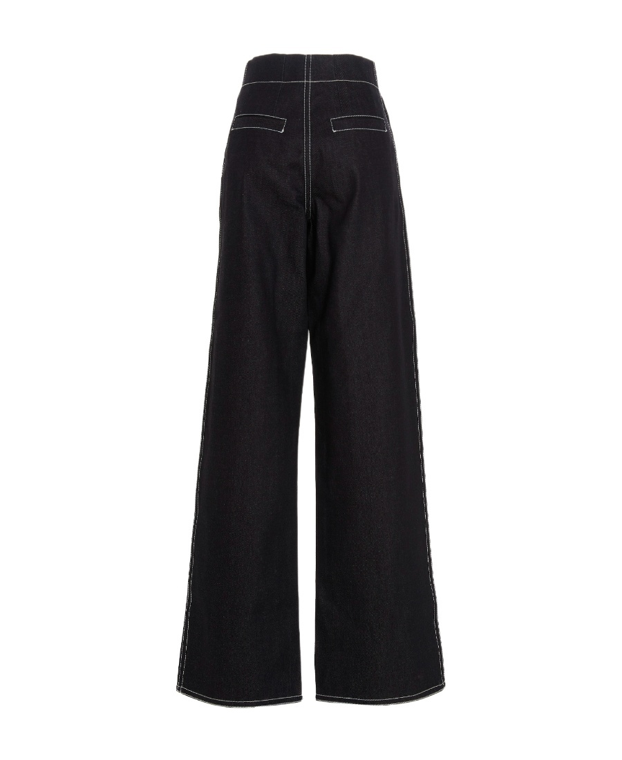 Sunnei Wide-legged Jeans In Black