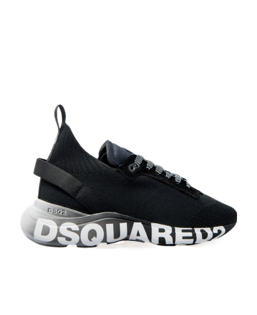 Dsquared2 Logo-print Low-top Sneakers In Black