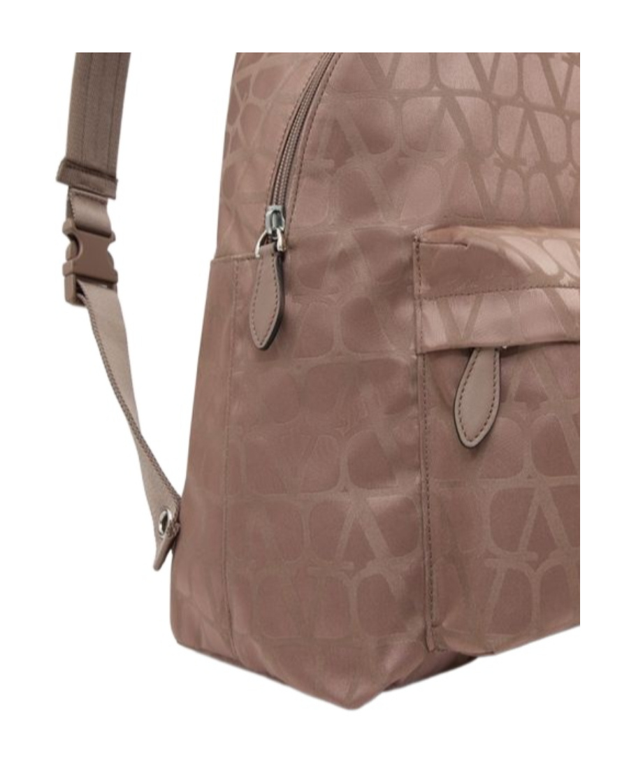 Valentino Toile Pattern Backpack In Brown