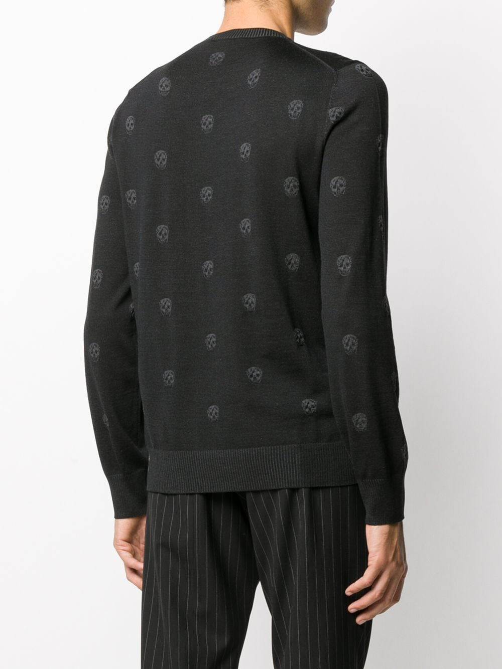 Shop Alexander Mcqueen Multiple Skulls Jumper In Black