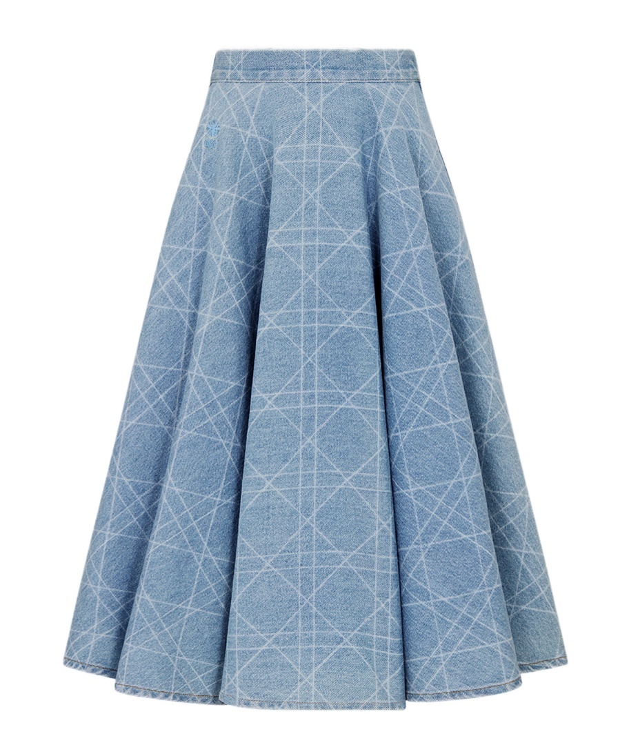 Dior Trumpet Skirt In Blue