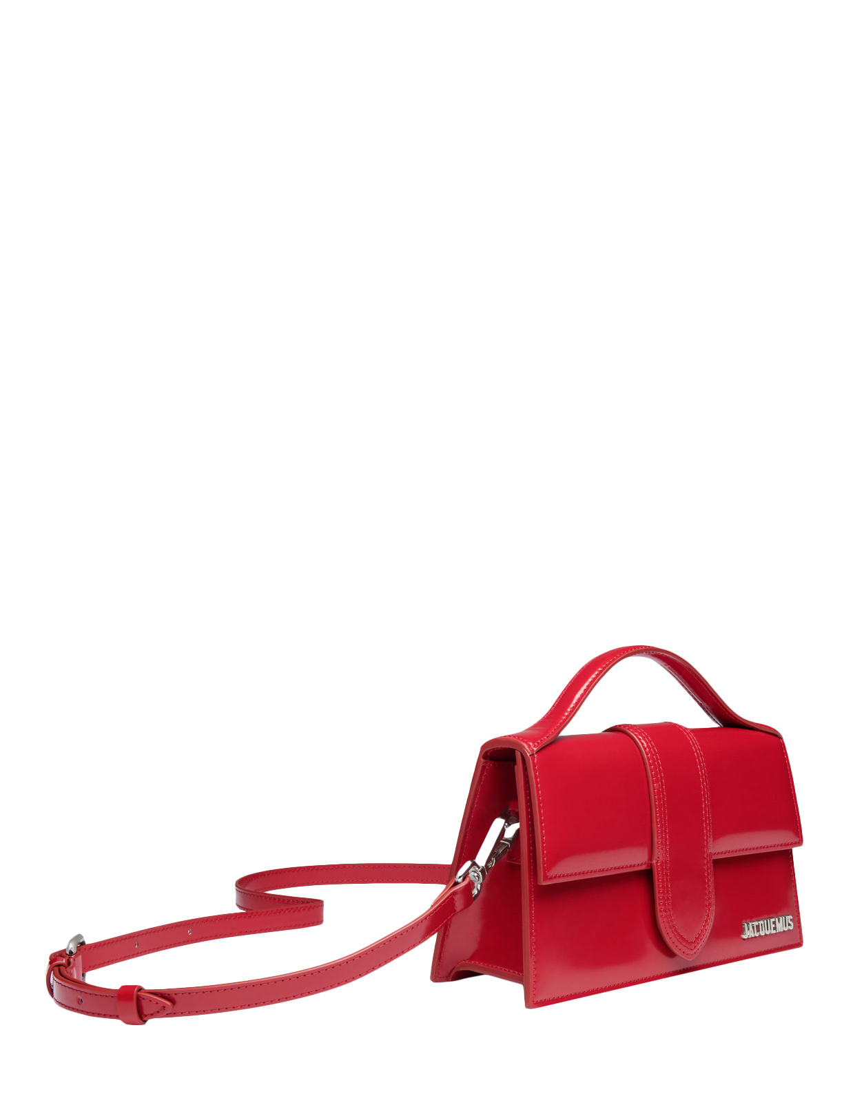Jacquemus Le Bambino Red Handbag With Removable Shoulder Strap In Leather Woman In Red