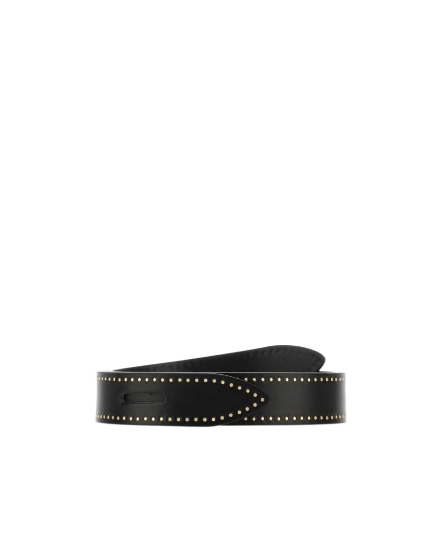 Isabel Marant Lecce Leather Belt In Black