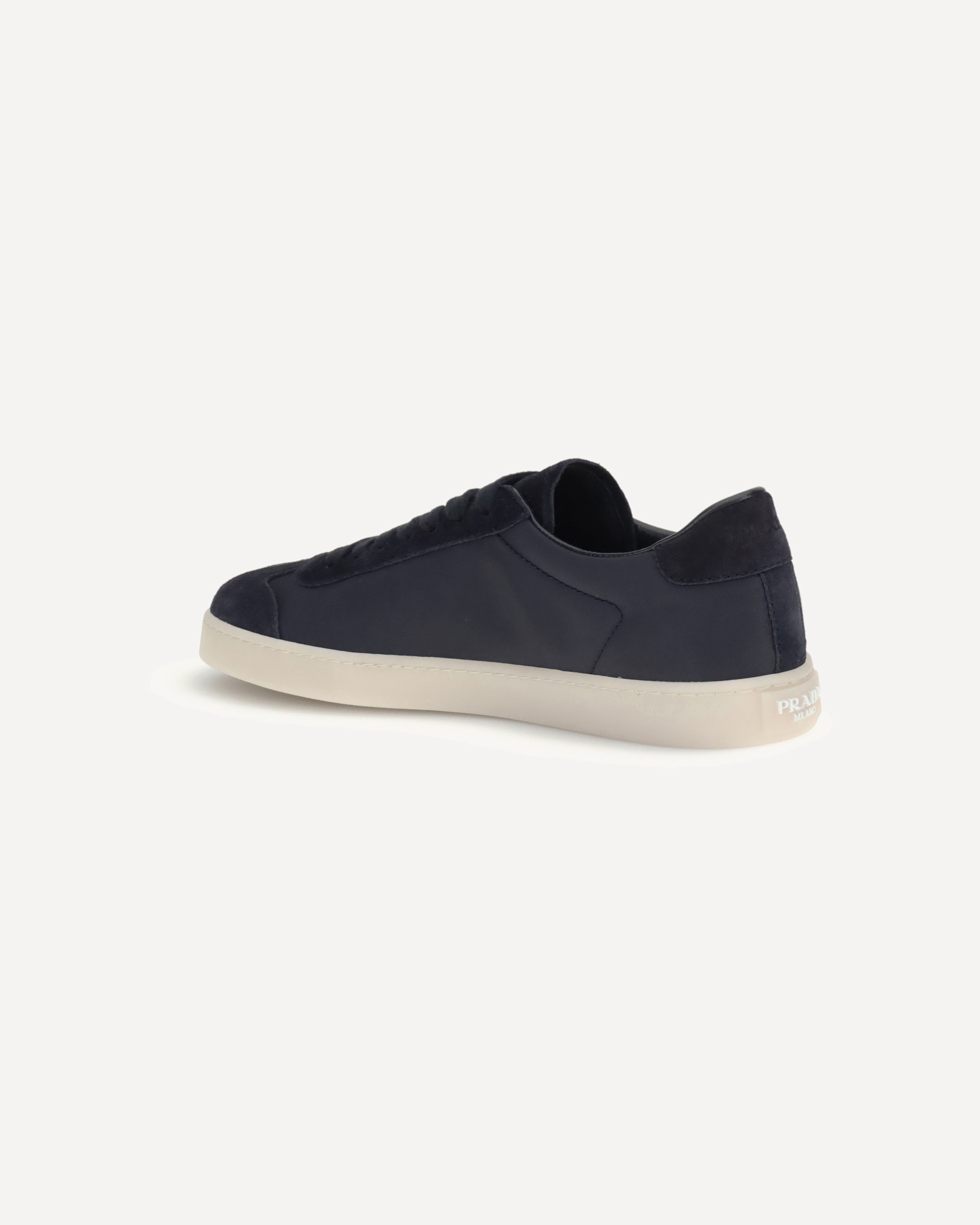 Prada Round-toe Low-top Casual Shoes In Blue