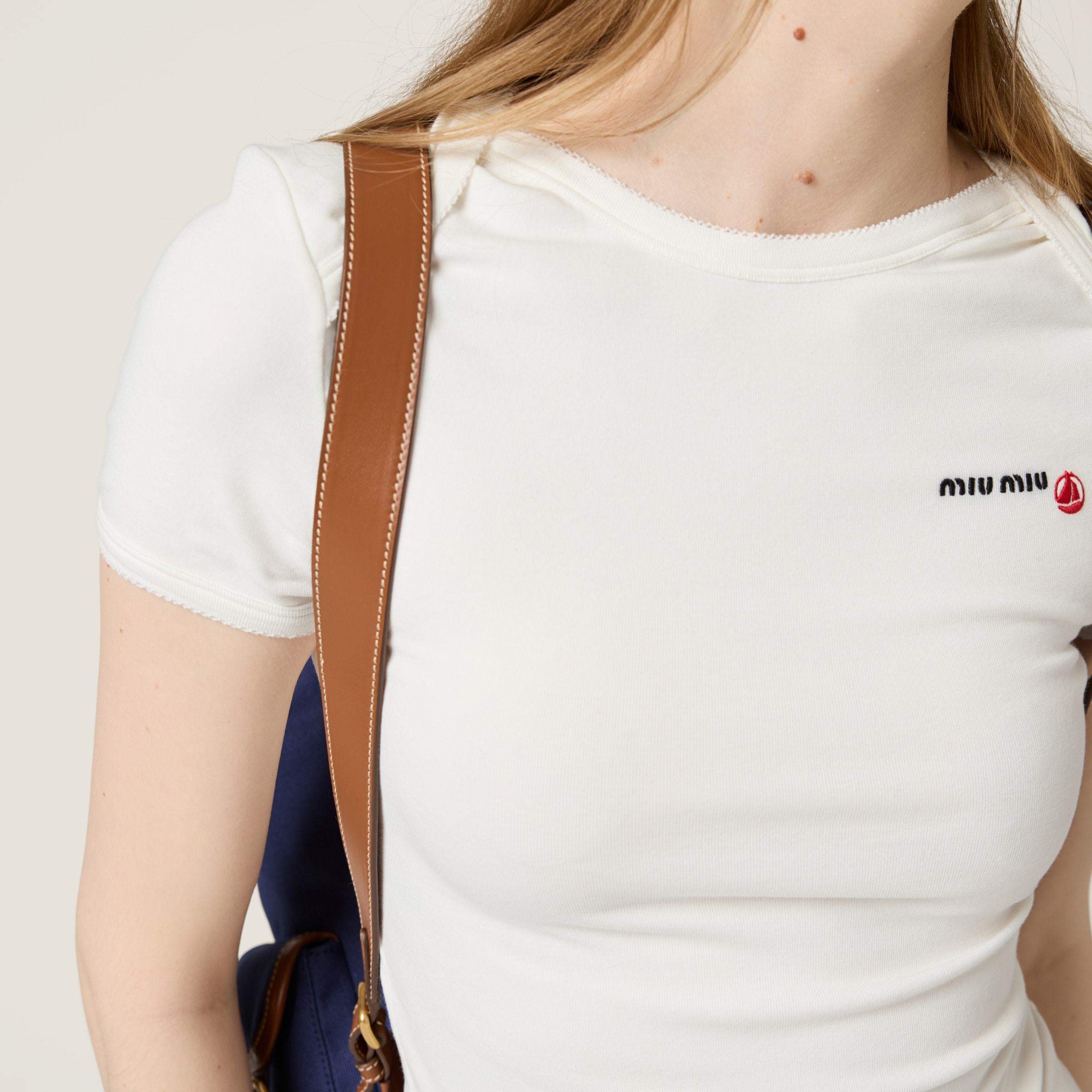 Miu Miu X Petit Bateau Jersey T-shirt