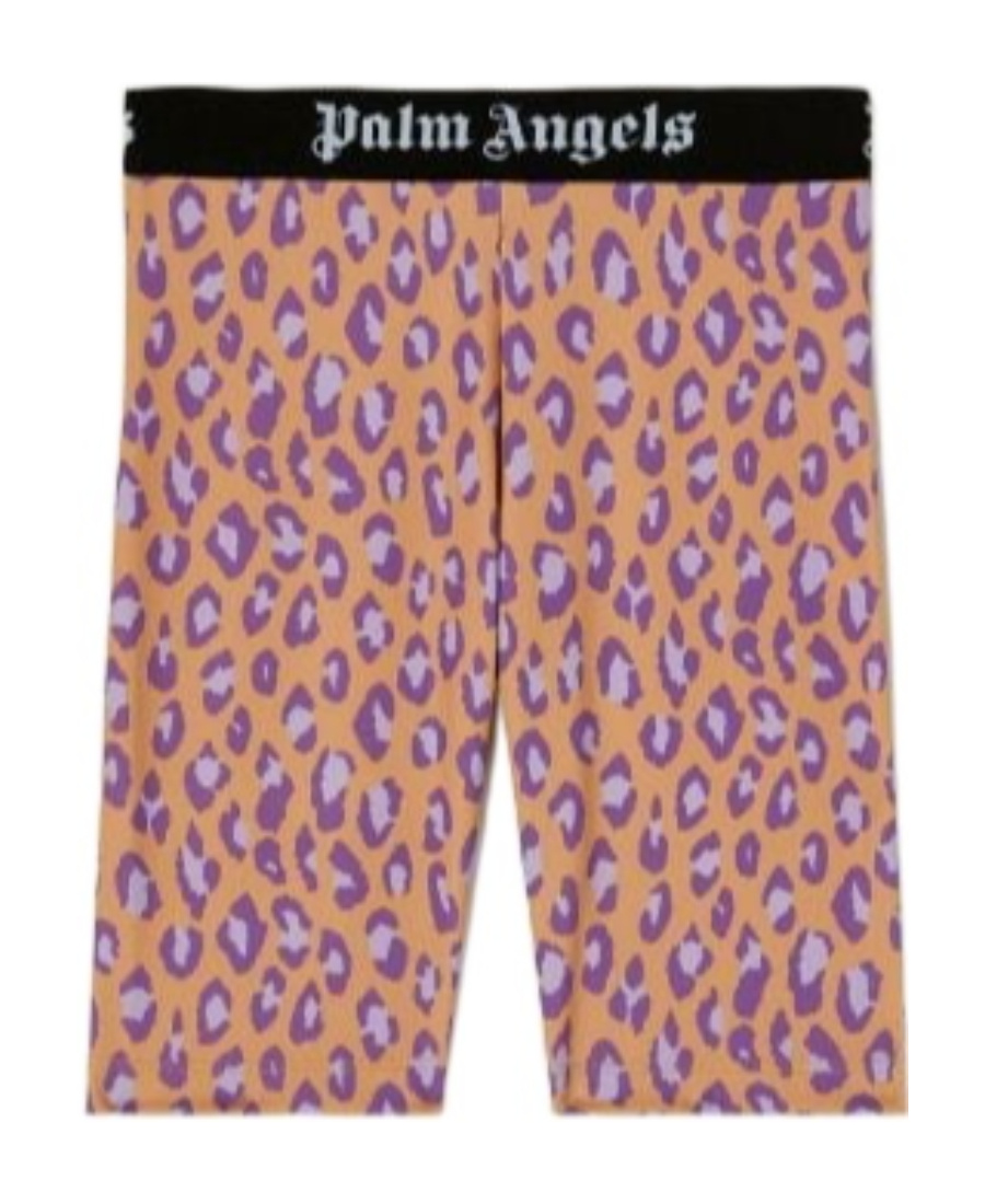 Palm Angels Leopard-print Sport Leggings In Nude