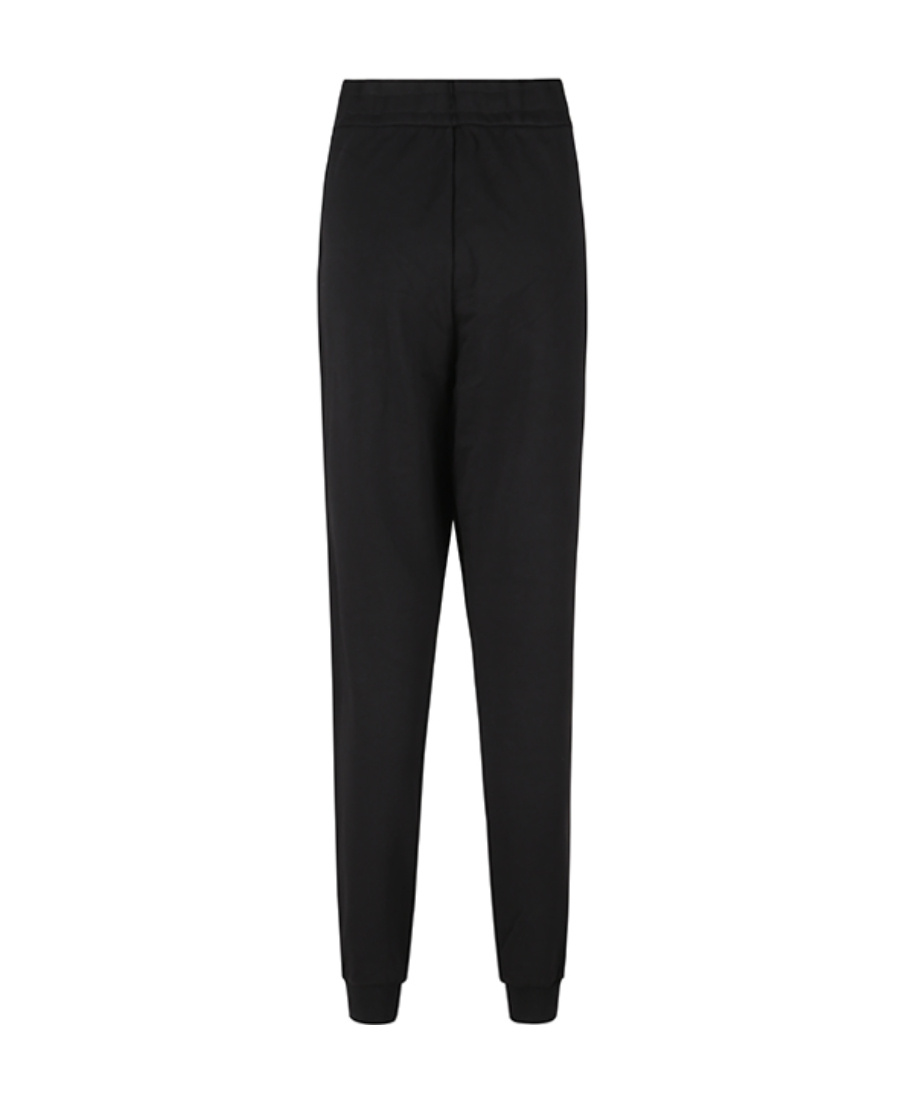 Armani Exchange Embroidered-logo Cotton Track Pants In Black