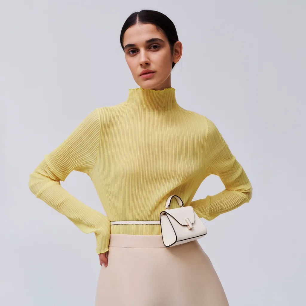 Valextra Iside Belt Bag In White