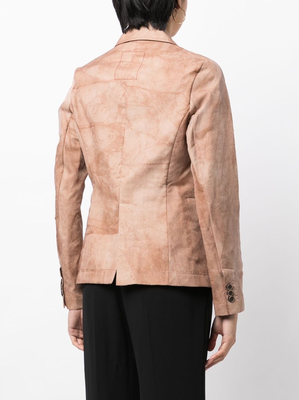 UMA WANG NOTCHED-LAPELS BUTTON-UP BLAZER