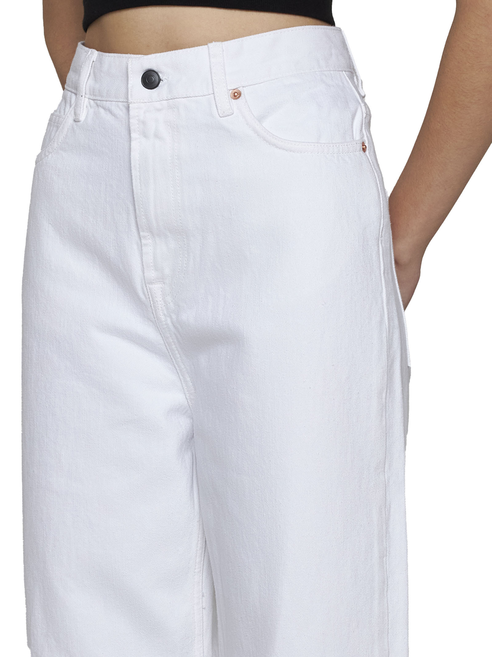 Shop Wardrobe.nyc Non-elastic Loose Jeans