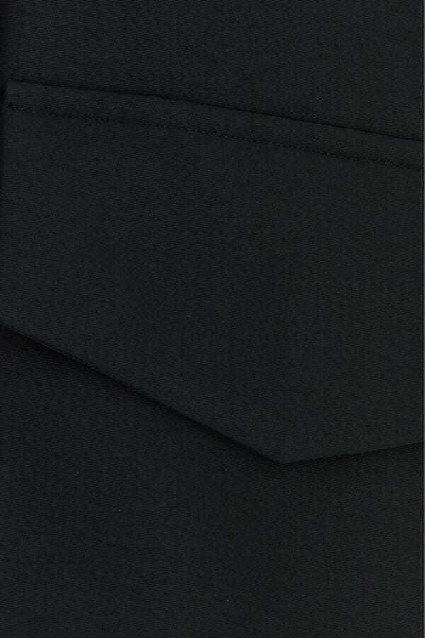 Sacai Pocket-detailed Velvet Panel Jacket In Black