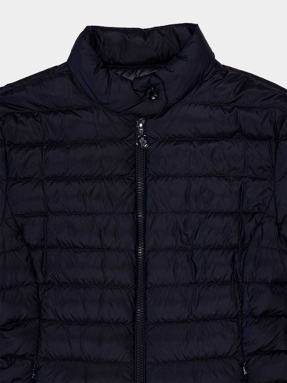 Moncler Women Verrerie Short Down Jacket In Blue