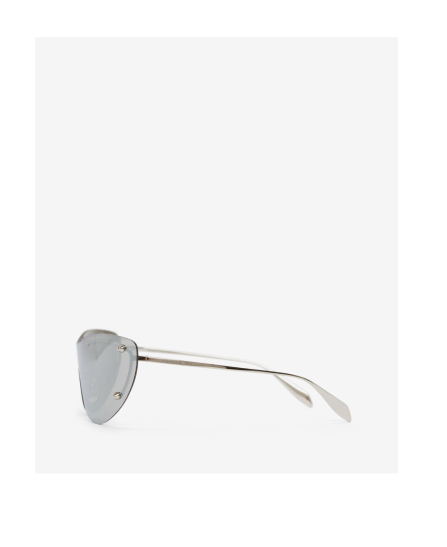 Alexander Mcqueen Frameless Tinted Sunglasses In Gray