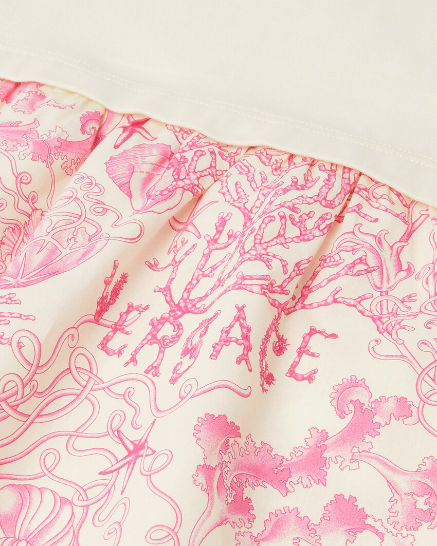 Versace Underwater Barocco T-shirt Dress In Pink