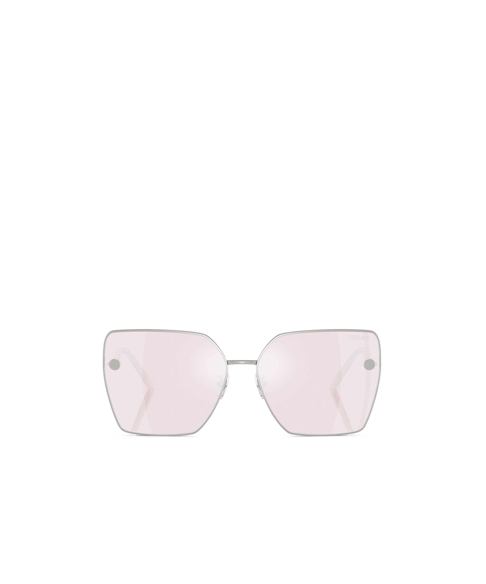 Versace 63mm Oversize Square Sunglasses In Pink