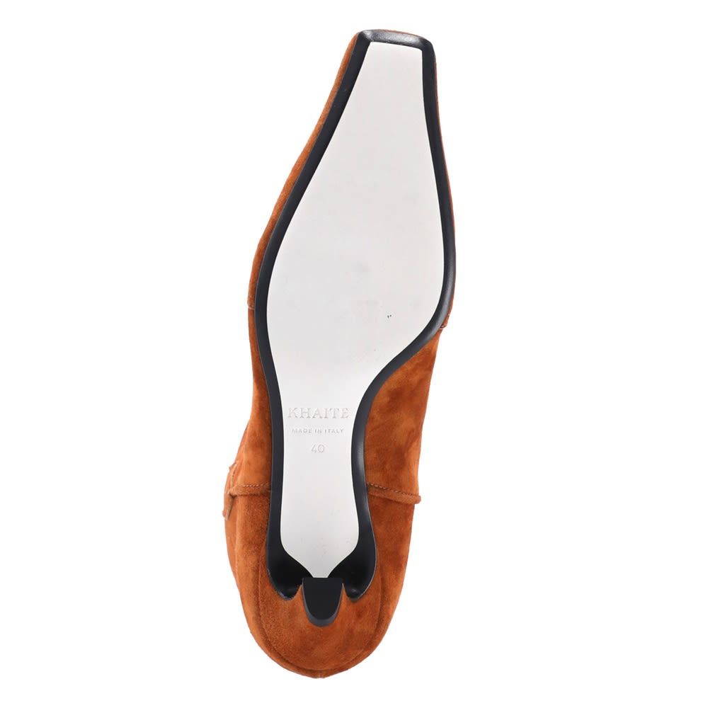 Khaite The Dallas Ankle Boots In Brown