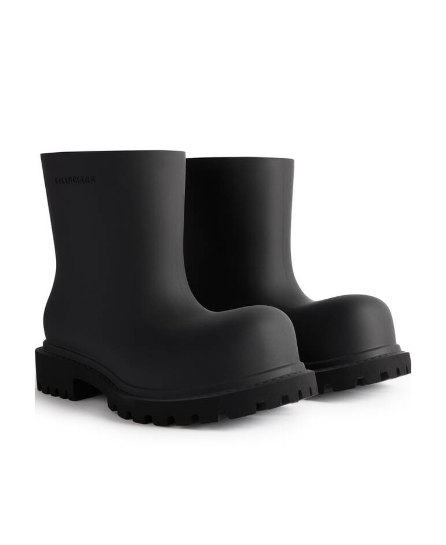 Balenciaga Woman Black Eva Steroid Ankle Boots In Black