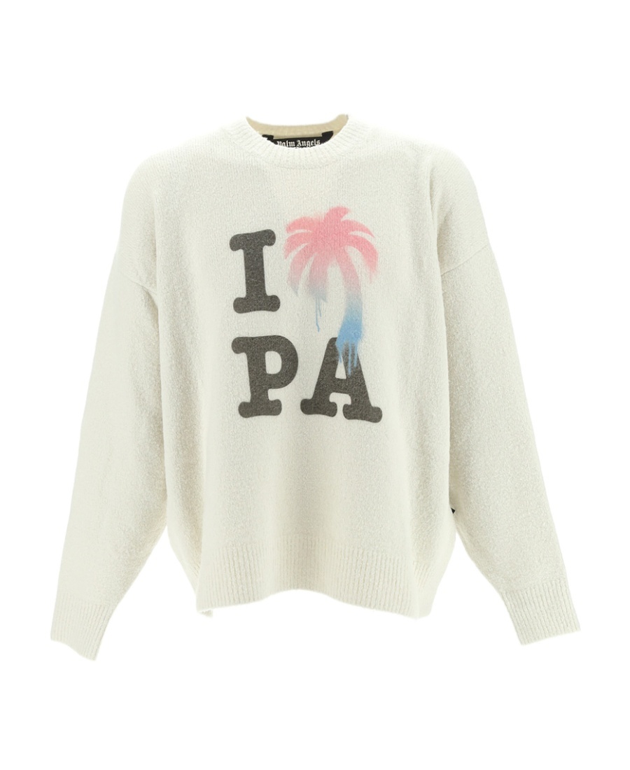 PALM ANGELS I LOVE PA KNITTED JUMPER 