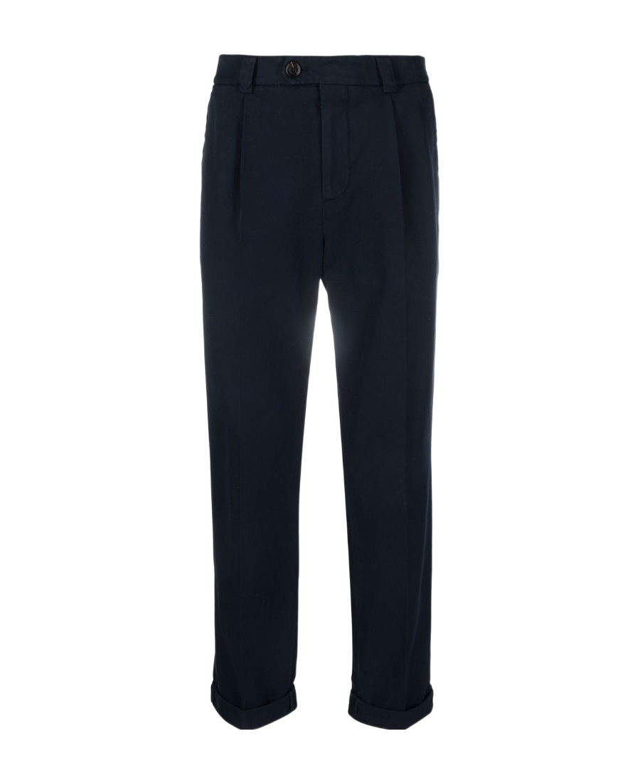 Brunello Cucinelli Slim Fit Chino Trousers In Black