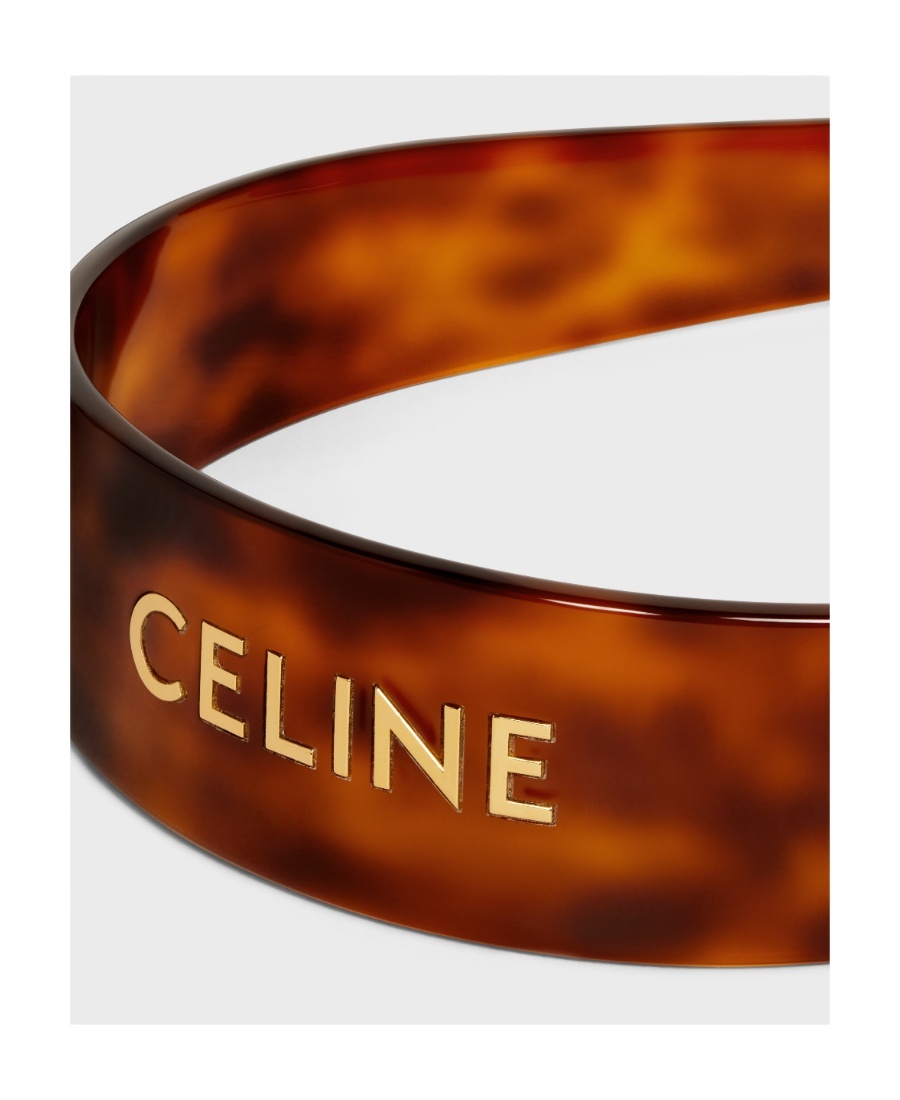 CELINE CELINE HEADBAND IN ACETATE AND STEEL