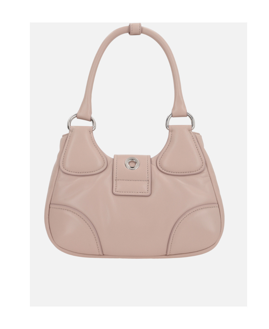 Prada Triangle-logo Tote Bag In Nude