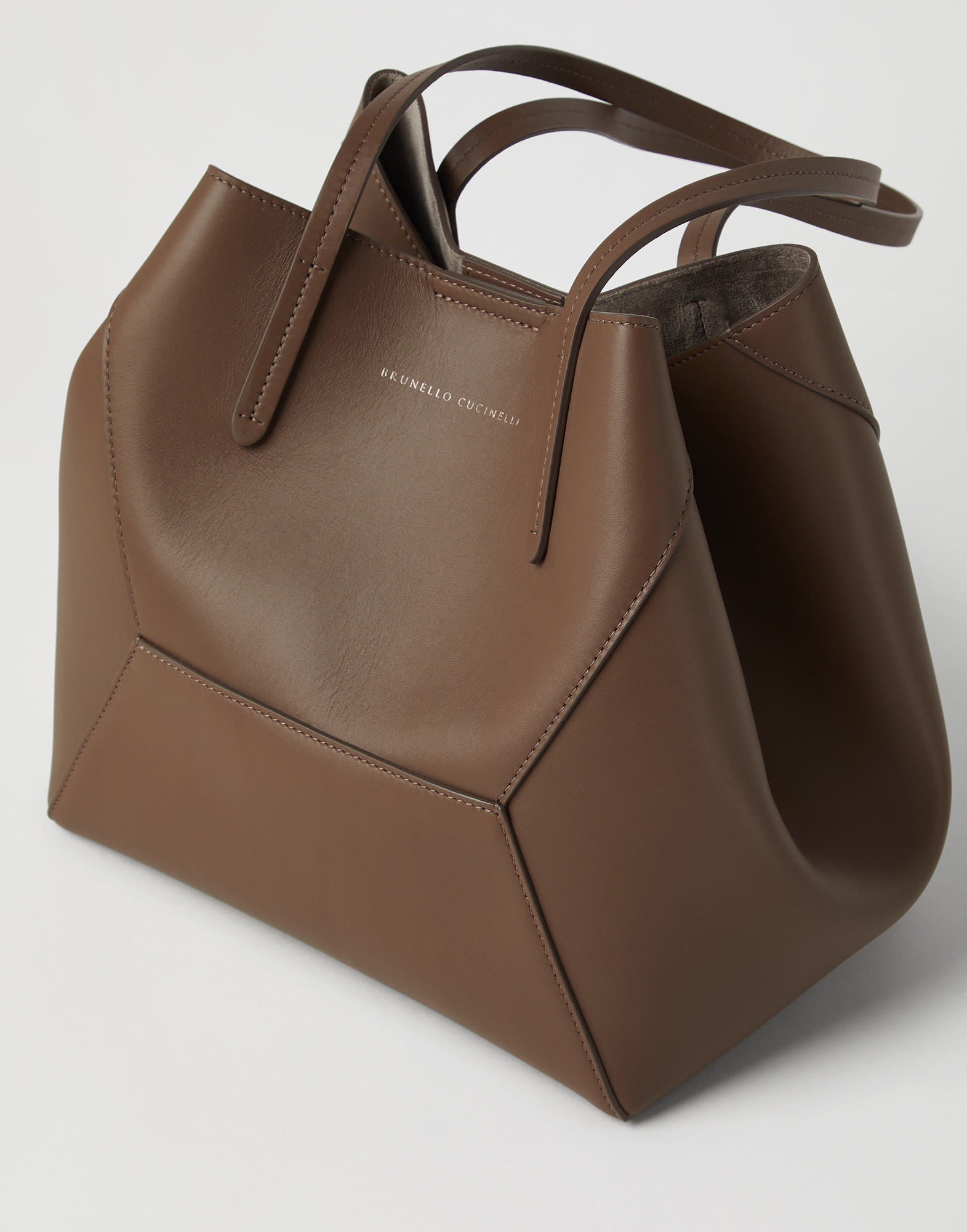 Brunello Cucinelli Small Bc Duo Tote Bag In Brown