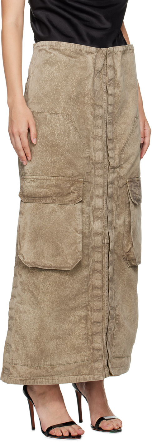Y/project Skirt With Belt Loops And Cargo Pockets In Nude