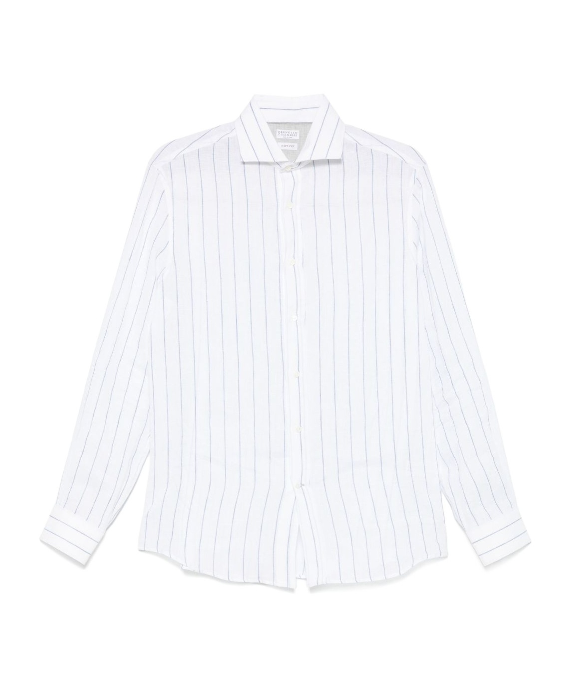 Brunello Cucinelli Striped Shirt In White
