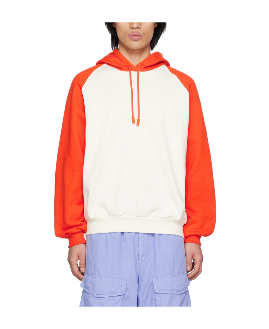 Sunnei Man Sweatshirt Orange Size Xl Cotton In White