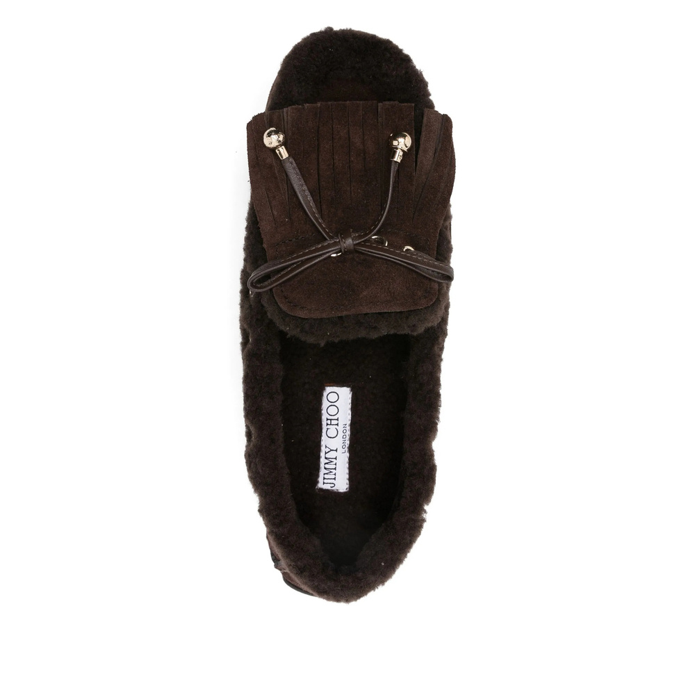 Jimmy Choo Round-toe Flat Casual Shoes In Black