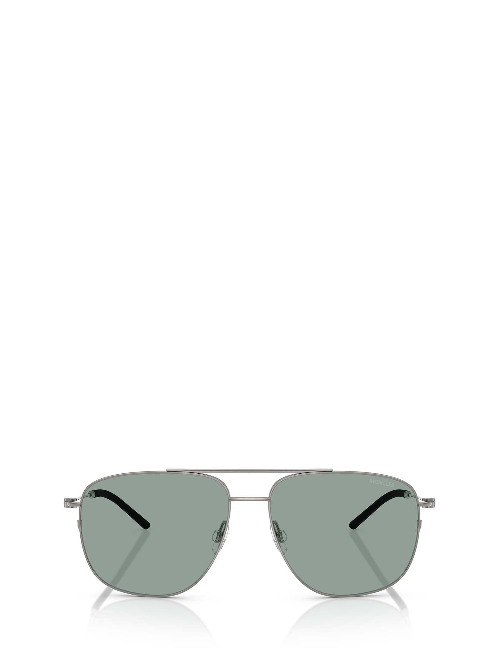 Moncler Eyewear Aviator Frame Sunglasses In Gray