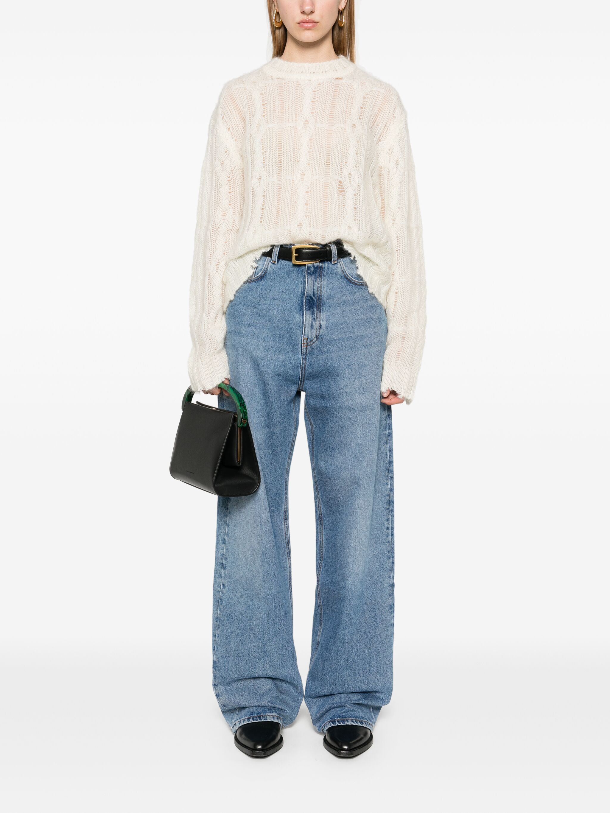 Séfr Solange Sweater In Milky White