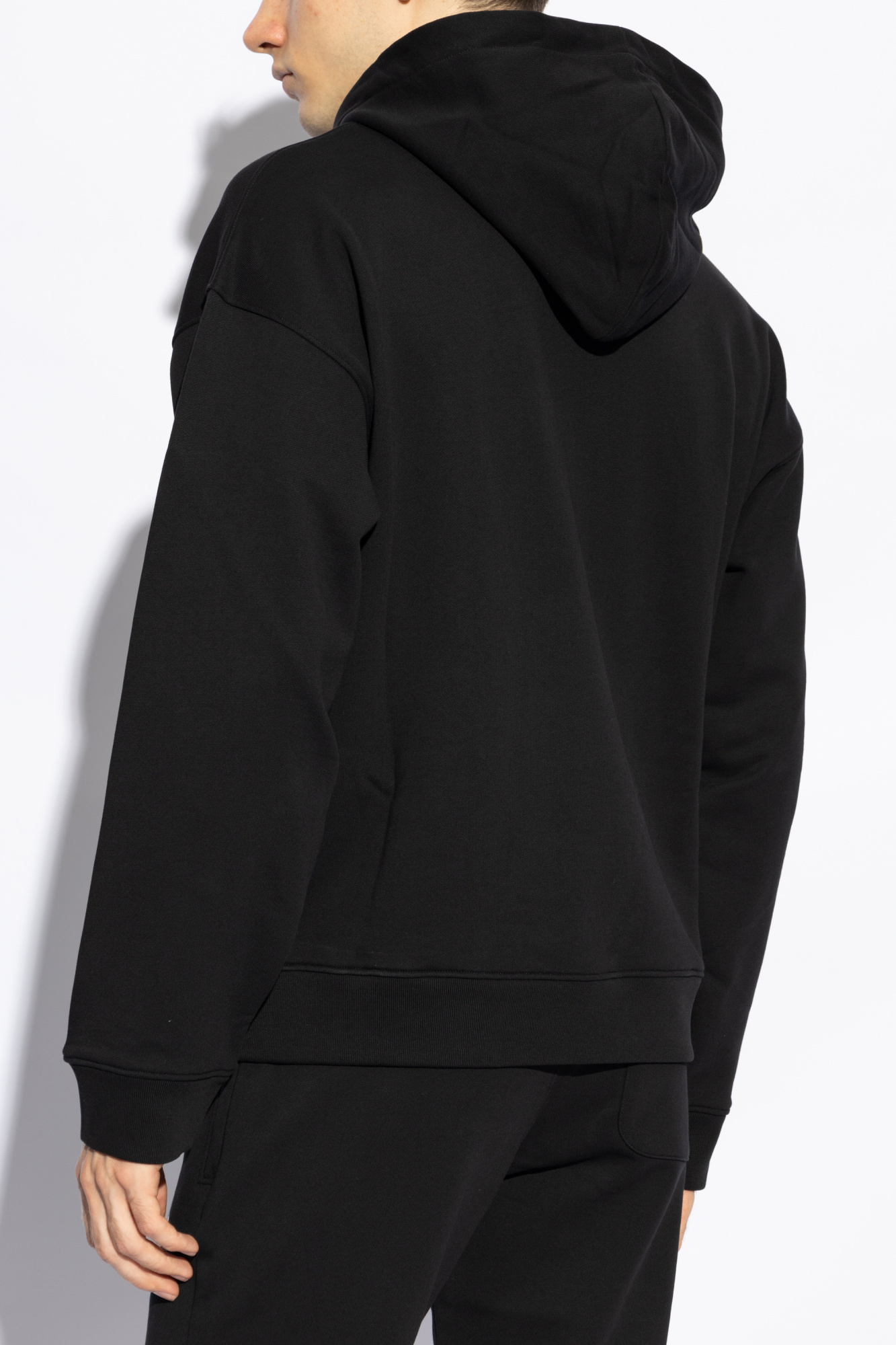 Moschino Teddy Bear-motif Hoodie In Black