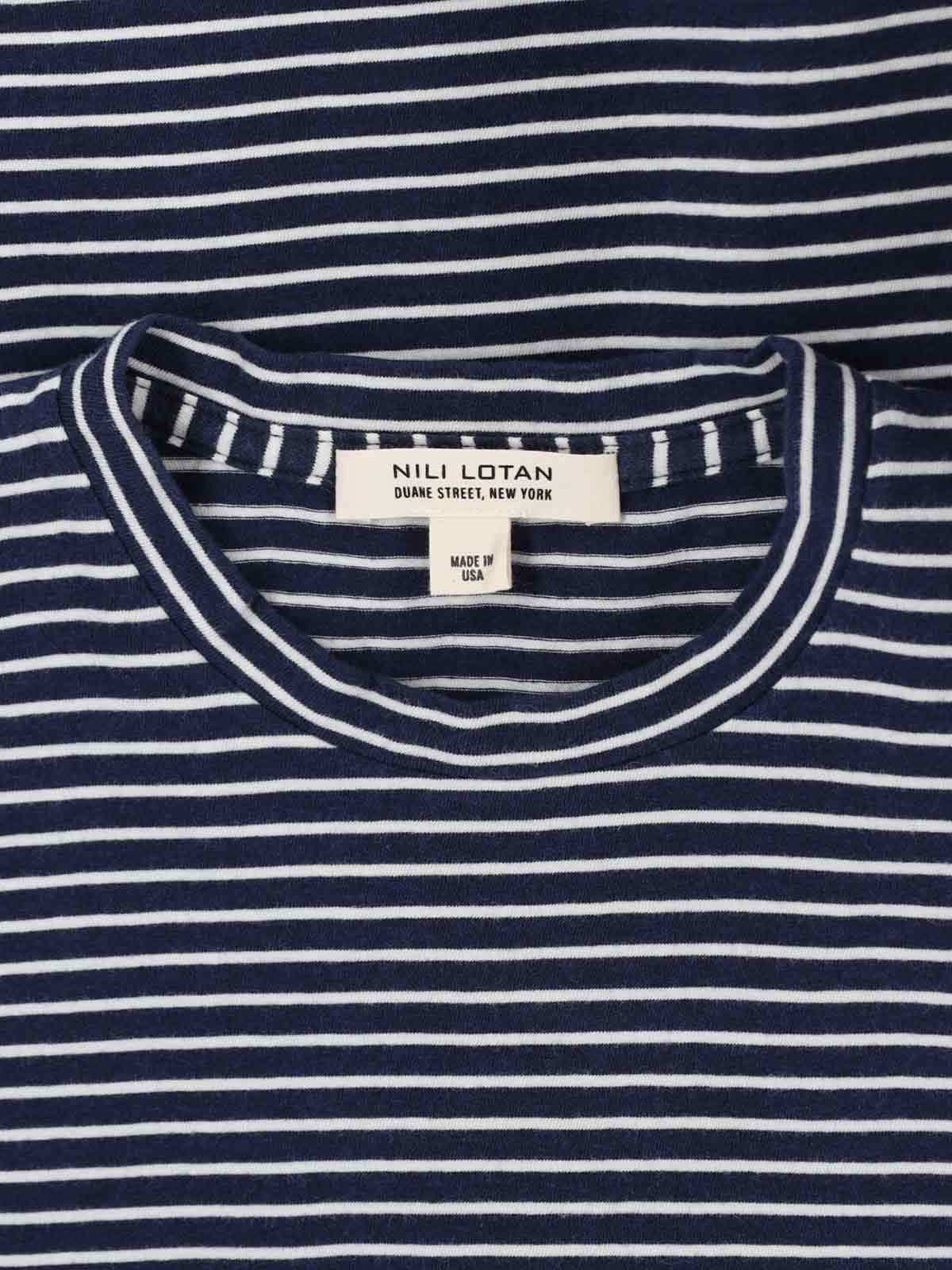 Shop Nili Lotan Striped Graphic T-shirt