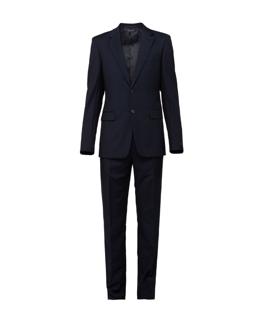 Prada Blue Wool Suit In Blue