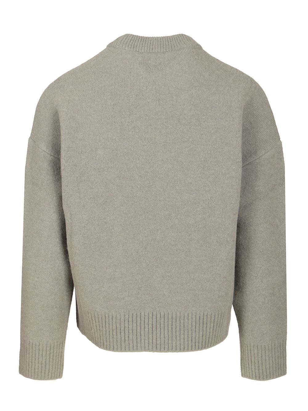 Ami Alexandre Mattiussi Sweater Ami Paris Men Color Grey In Gray