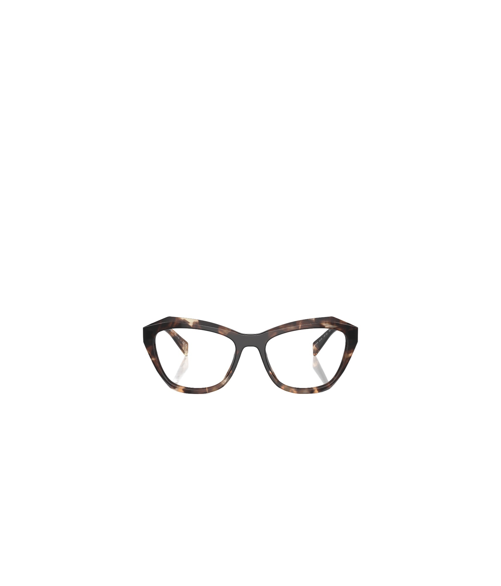 Prada Eyewear Butterfly Frame Glasses In Black