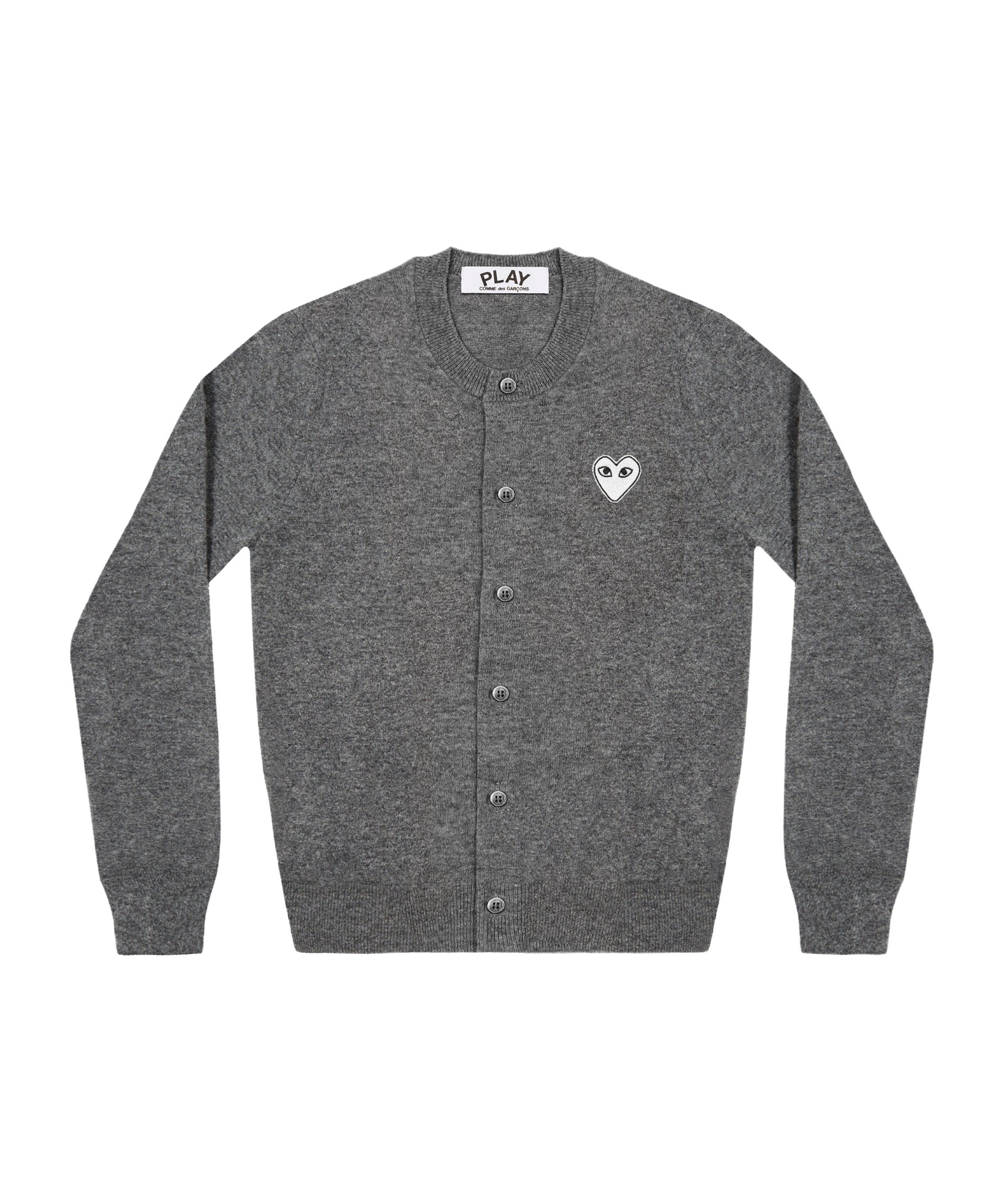 Comme Des Garçons Play Heart Logo Cardigan In Black