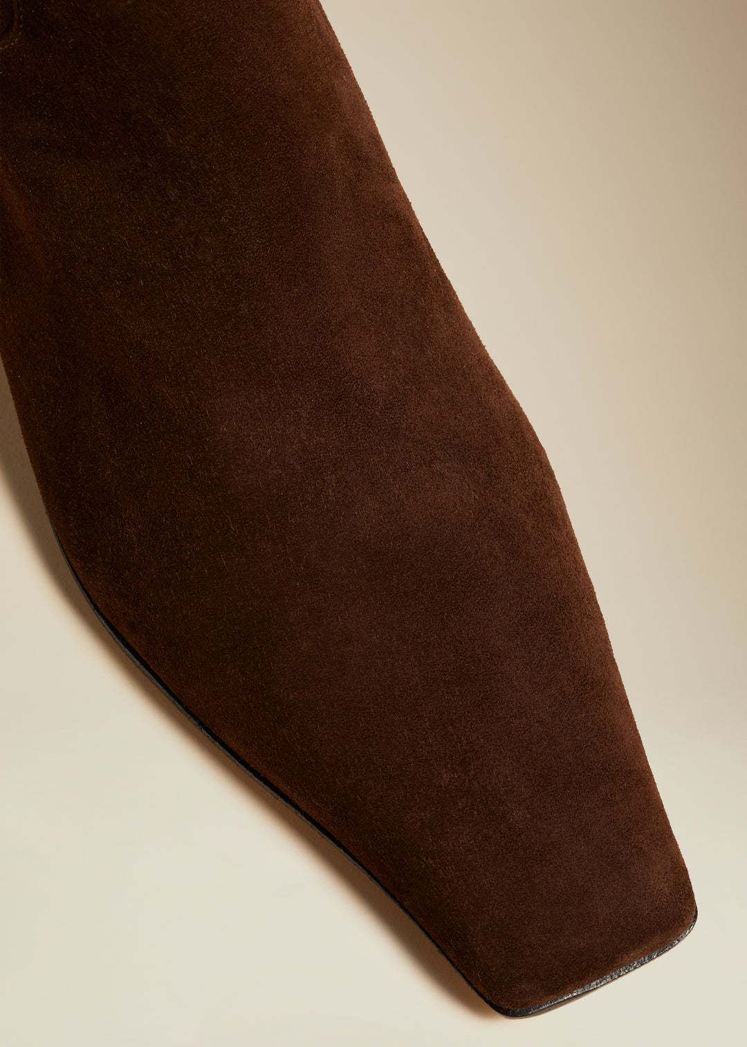 Khaite Marfa Classic Flat Knee High Boot In Black