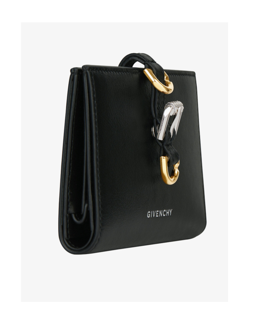 Givenchy Buckle Detailed Bifold Wallet In Black
