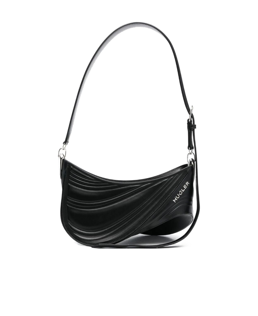 MUGLER TOP ZIPPER SHOULDER BAG