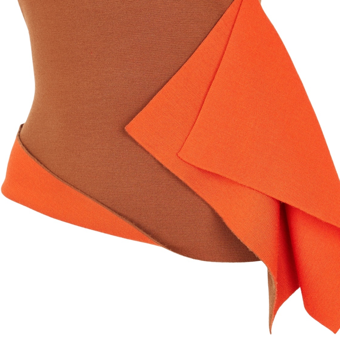 Fendi Draped Asymmetric Mini Skirt In Multicolor